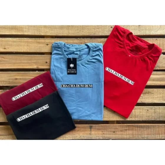 kit 4 camisas chacha dumdum/4 camisas