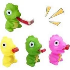 Animal de Vinil Sortido com Som + Língua DP Play • Brinquedo Divertido Infantil