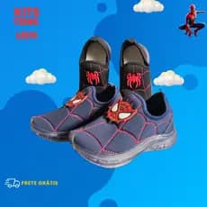 Tênis Infantil Homem-Aranha com LED - Calce Facil