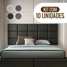 Kit 10 Cabeceiras Estofadas - Modulares para Cama de Casal Estilo Decorativo Moderno