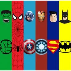 Papel de Parede Infantil Super Heróis Star Color Adesivo Quarto Meninos