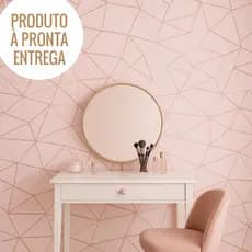 Papel de Parede Autoadesivo Zazz Rose - Rolo 5m Premium para Sala Quarto Banheiro