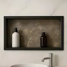 ENVIO FULL - Nicho Decorativo Porcelanato Banheiro Embutido 60x30cm Organizador Prático