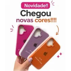 Capa de Silicone Premium Forrada  compatível com (iPhone 16) – Case Macia Antirrisco, Toque Aveludado e Várias Cores