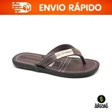 Chinelo Infantil Menino Chinelo de Dedo Juvenil Danper Café Marrom