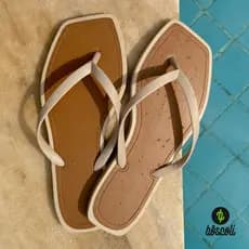 Chinelo Feminino Bico Quadrado Leve Macio Moda Fashion Flat