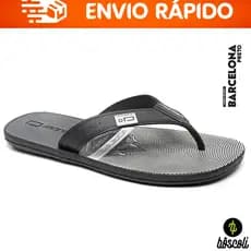 Chinelo Sandália de dedo Adulto Masculino Original Barcelona Preto