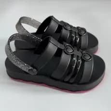 Sandália Infantil Papete Menina Confortável Cristal Verão