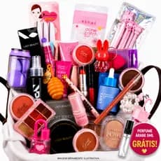 Kit de Maquiagem Completo Feminino | Escolha 8, 10 ou 12 Itens + Perfume 5ml Grátis