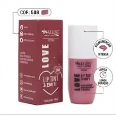 Lip Tint Max Love Studio 3 em 1 14ml | Longa Duração | Vegano | Rosa Mosqueta e Ácido Hialurônico