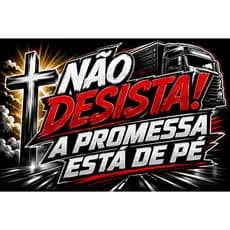 Bandeira  90x65 cm com 4 Ilhós  Qualidade para Caminhão, Parede ou Área Externa inpermeável não desista