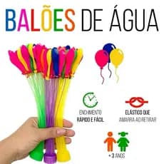 Kit 37 Balões de Água Mágicos - Enche em 60 Segundos Auto Selante (Brincadeira de Verão)