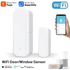 Tuya SmartLife Inteligente WiFi Porta E Janela Alarme Abertura Fechamento Da Lembrete Do Telefone Móvel sensor De