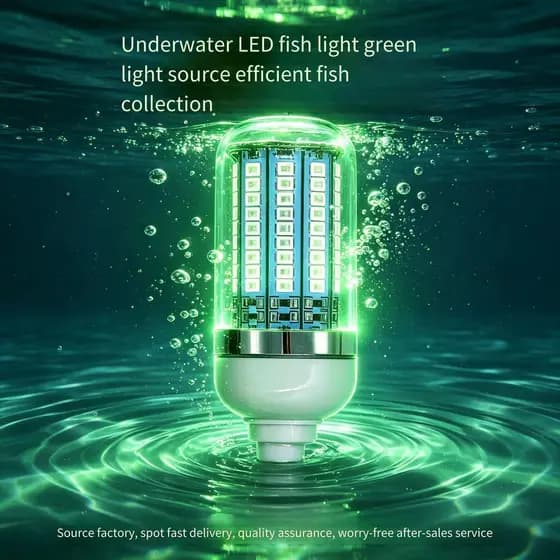 2026 Novo Modelo 12V Dedicado Ao Ar Livre À Prova D'água LED Luz De Atração De Peixes Com Lâmpada Subaquática Rápida Par