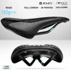Estoque Pronto ! RYET 162g Ultraleve 3D Impresso Sela De Carbono 245x143mm T800 Shell 7x9mm Trilho Oval Absorção De Choq