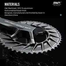 RYET 50-34T 52-36T 54-40T 2X Conjunto De Coroa De Estrada 110BCD 7075-T6 CNC Liga Aero Parafuso Capa Shimano 105 Ultegra