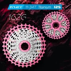 RYET 162g Ultraleve Titânio Cassete De Estrada De 12 Velocidades 11-34T CNC Racing K7 HG Compatível Shimano SRAM Bicicle