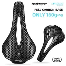 Estoque Pronto ! Selim De Bicicleta De Carbono Completo RYET Ultraleve 115g 7x9mm Trilhos , Almofada De Assento Estrada