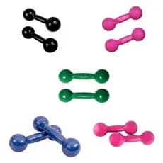 Kit Pares de Halteres de 0,5kg + 1kg + 2kg + 3kg + 4kg Para Treino de Musculação