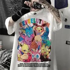 Camiseta Unissex Estampa Anime Pokémon - Camisa de Malha 100% Algodão - Envio Imediato - NB the Shirt