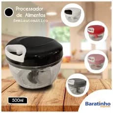 Mini Triturador Processador Manual De Alimentos 3 Laminas