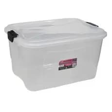 Caixa Organizadora Transparente Multibox 15L Com Tampa E Trava