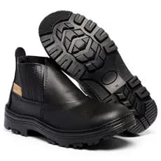 Bota Masculina de Segurança Botina EPI confortável Para Trabalho & Serviço