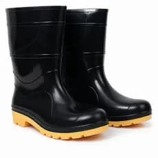 Bota Borracha Galocha Cano Medio PVC Impermeável Antiderrapante Cartom