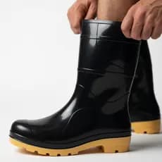 Bota Galocha Impermeável EPI com C.A. Original Proteção Chuva Motoboy Limpeza ENVIO IMEDIATO
