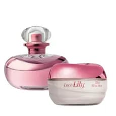Kit Presente Lily Love: Eau de Parfum 75ml + Creme Acetinado Desodorante Corporal 250g