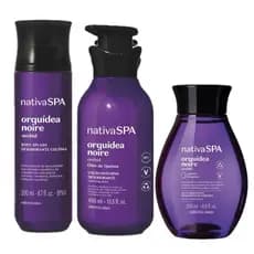 Kit Orquídea Noire: Body Splash 200ml + Hidratante Desodorante Corporal 400ml + Óleo Corporal 200ml