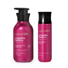 Kit Nativa SPA Orquidea Lumière: Creme Perfumado Desodorante 400ml + Body Splash 200ml