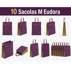 Kit Sacola Eudora Tamanho M (10 Unidades)