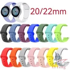 Pulseira Silicone Universal para Smartwatch – Tamanhos 20mm e 22mm