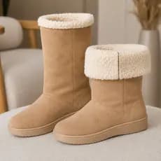 bota de lã sherpa 2 em 1 modos de usar quentinha camurça de inverno 2026 tendência blogueira esquimó eskimo tendência