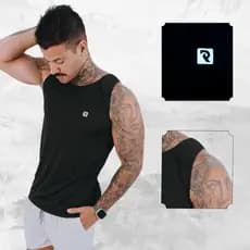 Camiseta Regata Masculina Lisa Academia Malhar Praia