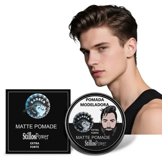 Pomada Modelador Efeito Matte Masculina Fixação Forte Para Cabelos 100 g