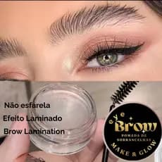 Pasta de Sobrancelha com Óleo de Rícino Gel de Sobrancelhas Com Efeito LIfting +Escovinha Modeladora