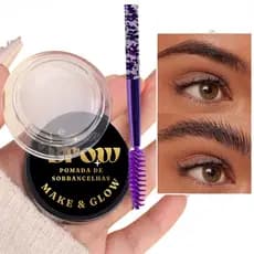 Gel de Sobrancelhas Com Óleo de Rícino Pasta de Sobrancelha + Escova Para Brow Lamination Prática