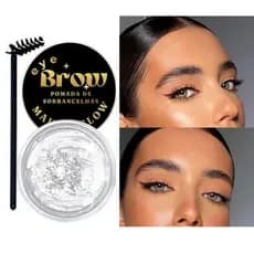Gel de Sobrancelha com Óleo de Rícino Fixador Para Brow Lamination Natural e Escovinha Inclusa