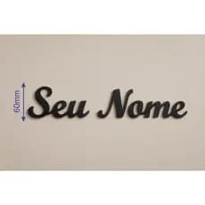 Nome Personalizado em MDF 60mm de Altura | Palavra Decorativa para Parede