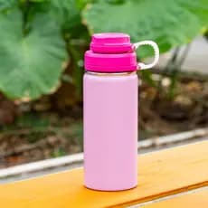 Garrafa de água de aço inoxidável 473ml Rosa
