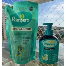 Kit Loção Hidratante Pampers Girassol 350ml + Shampoo Pampers Glicerina 200ml