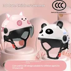 Novo Capacete Infantil Com Certificação 3C Padrão Nacional , De Segurança Fofo Para Bicicletas E Motocicletas