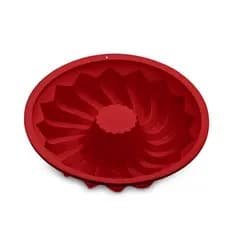 Forma de Silicone Redonda Vazada Vermelha UP Home - UD173