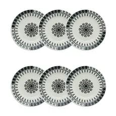 Conjunto 06 Pratos Fundos 21cm Donna Folk - Biona