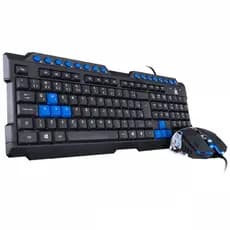 Kit Teclado e Mouse Gamer VX Gaming Grifo Cabo USB Led Azul VGC-01A