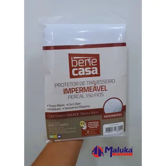 Protetor de Travesseiro Impermeável Percal 150 Fios - Envio Imediato