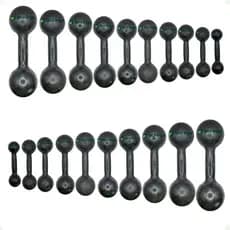 Kit Halteres de Ferro Fundido Pintado - Pares de 1 a 10 Kg