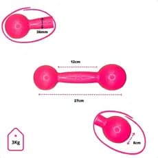 Halter Emborrachado 3 Kg - Rosa